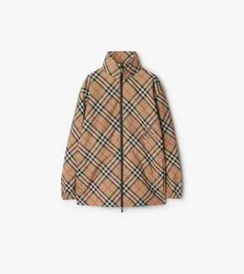 Check Jacket in Sand beige - Women, Nylon