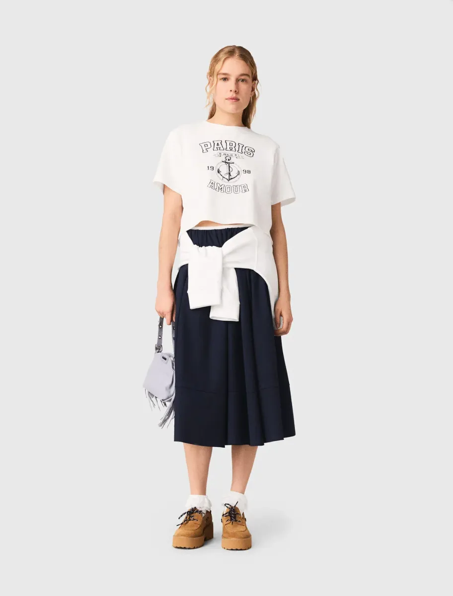 Sailor-print T-shirt