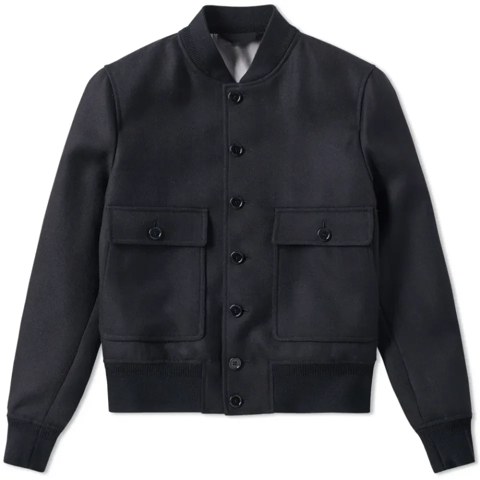 Herringbone Bomber Jacket
