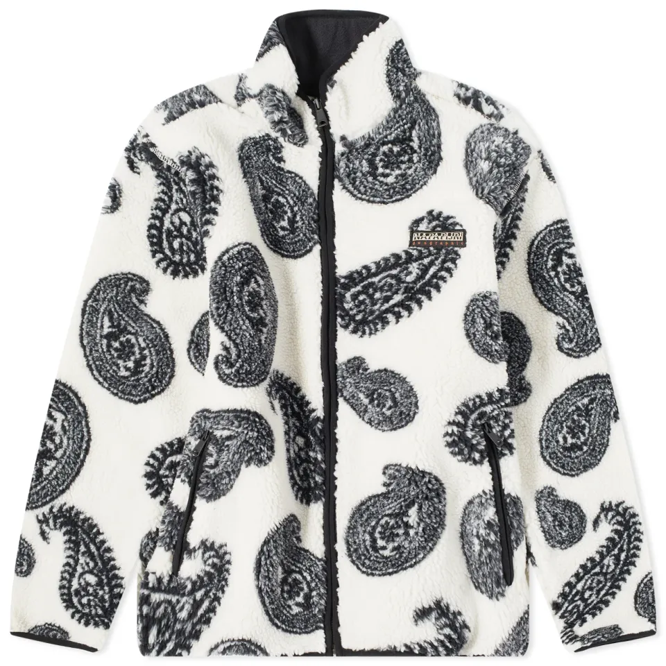 Holiday Jacquard Paisley Fleece Jacket