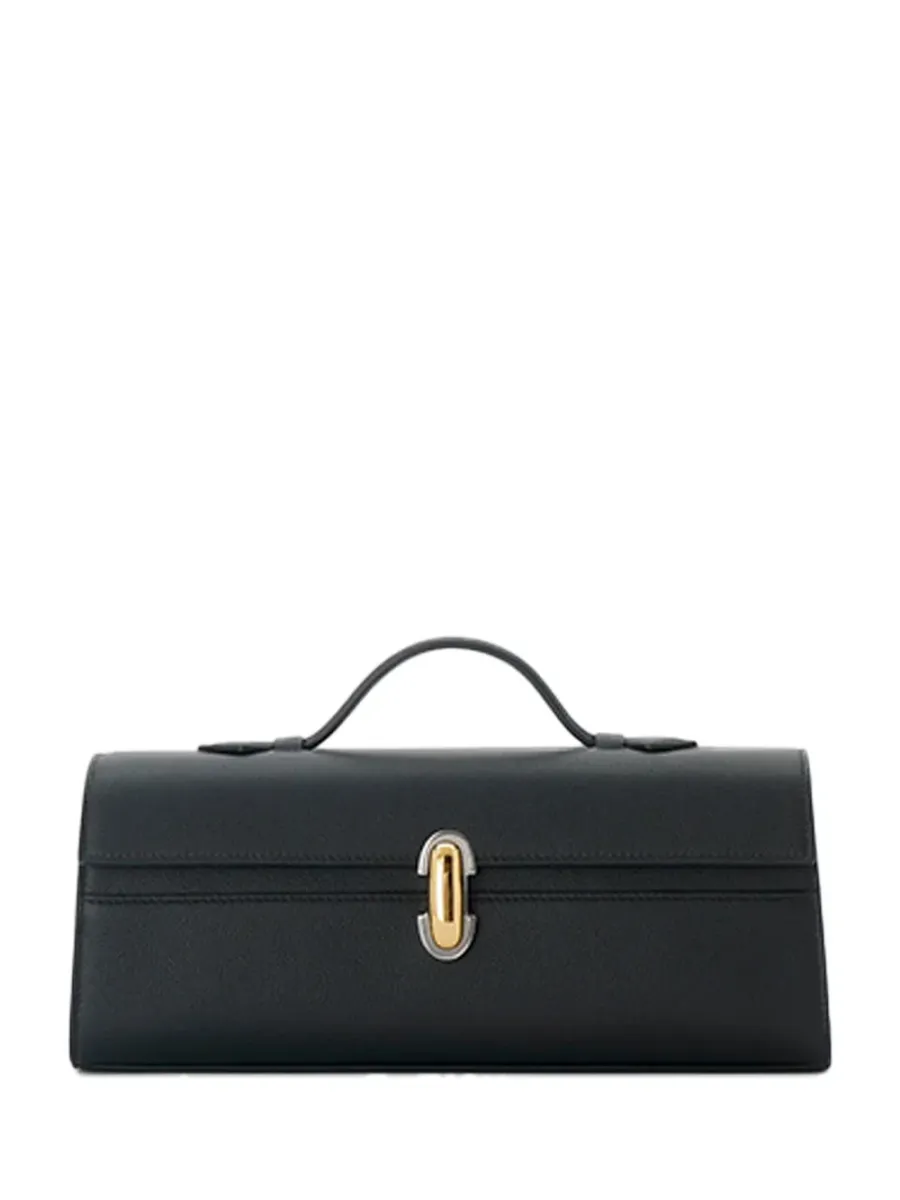 Slim Symmetry Pochette Leather Black