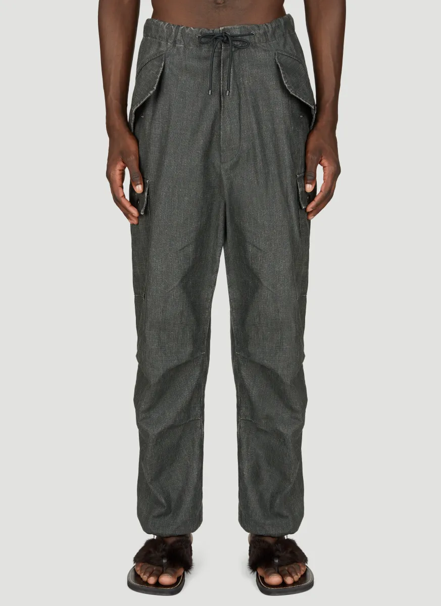 Linen Cargo Pants