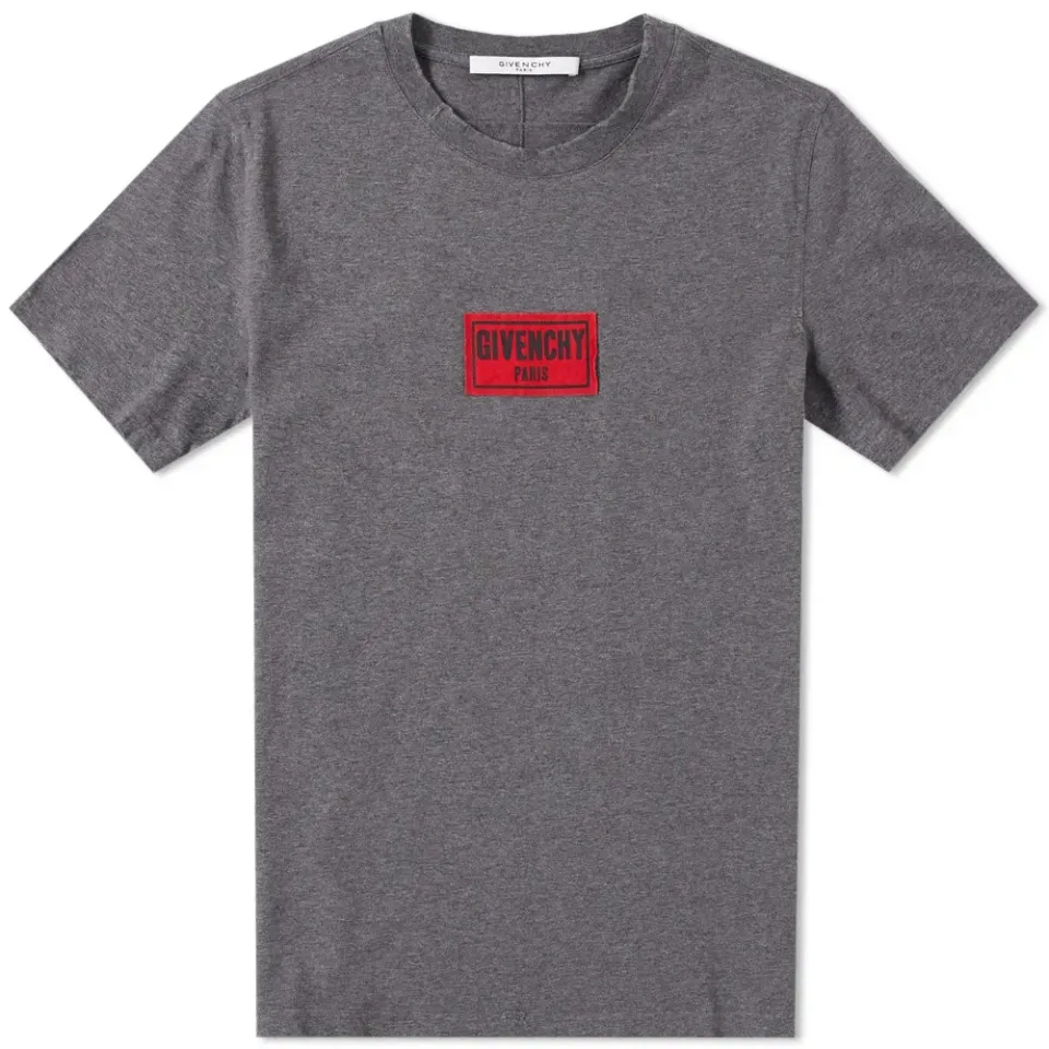 Cuban Distressed Box Logo Tee