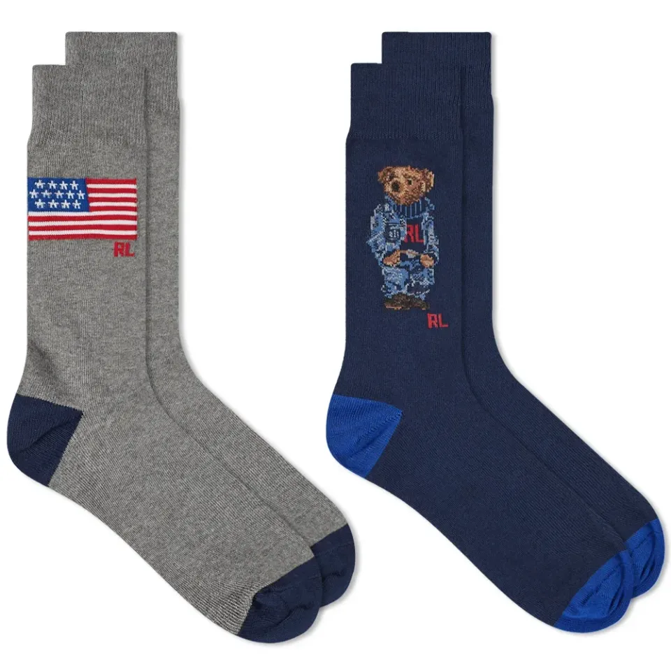 USA Bear Sock - 2 Pack
