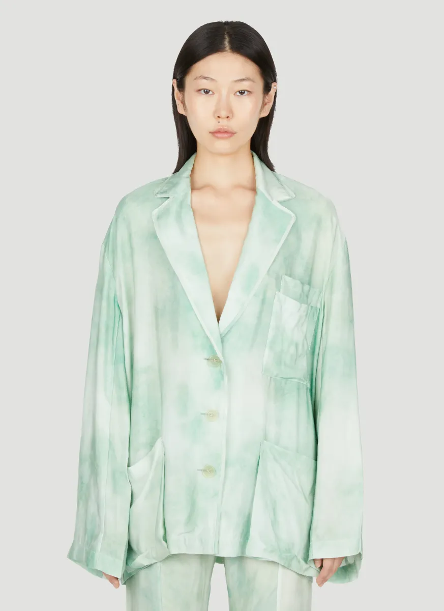 Marbel Print Oversized Pyjamas Shirt