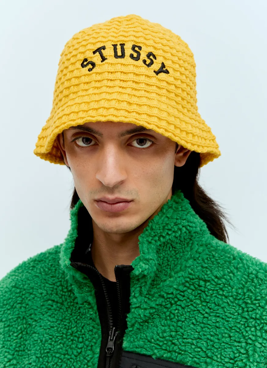 Waffle Knit Bucket Hat
