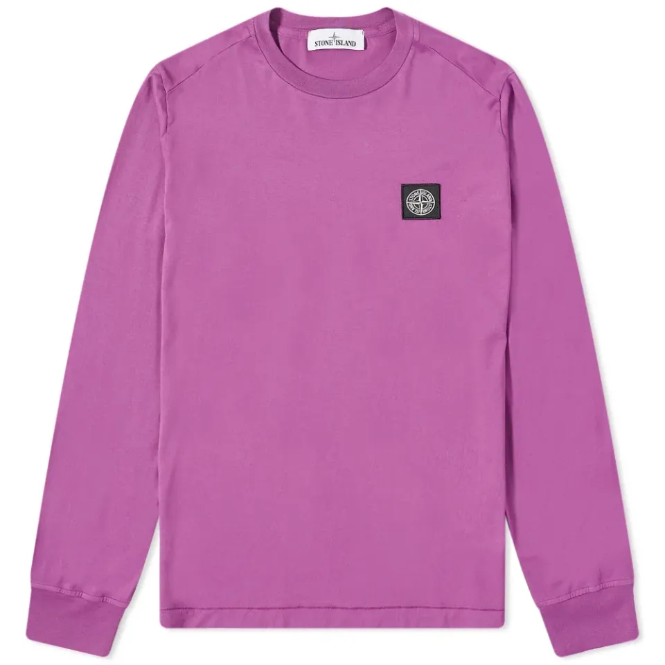 Long Sleeve Patch Logo T-Shirt