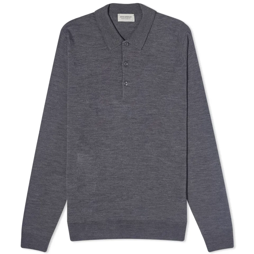 Belper Long Sleeve Knitted Polo