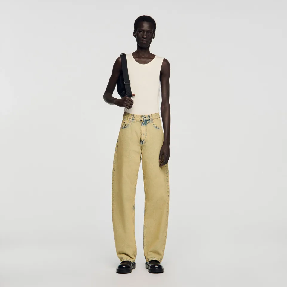 Faded baggy jeans