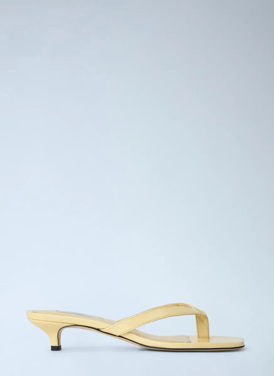Naplack Heeled Flip Flops