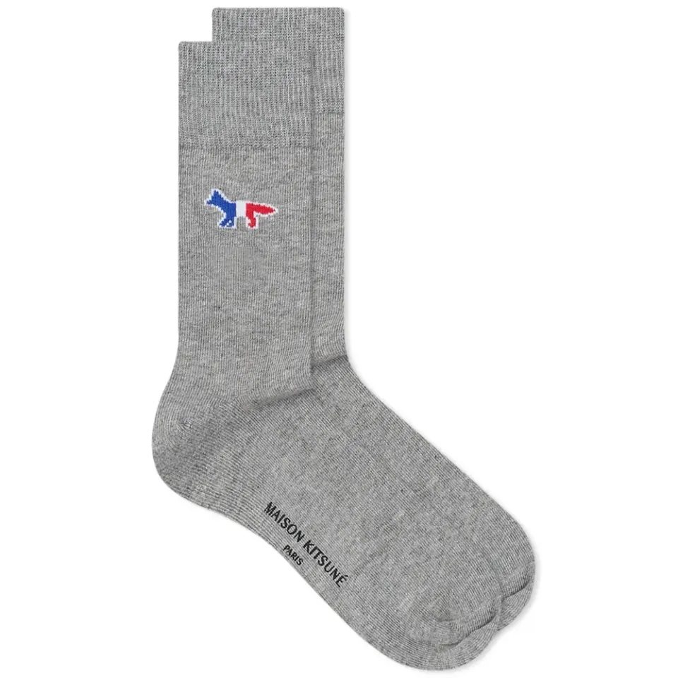 Maison Kitsuné Tricolor Fox Sock