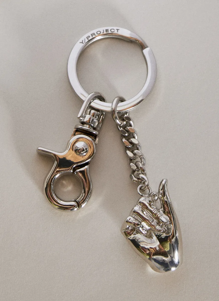 Mini Finger Heart Pendant Keyring
