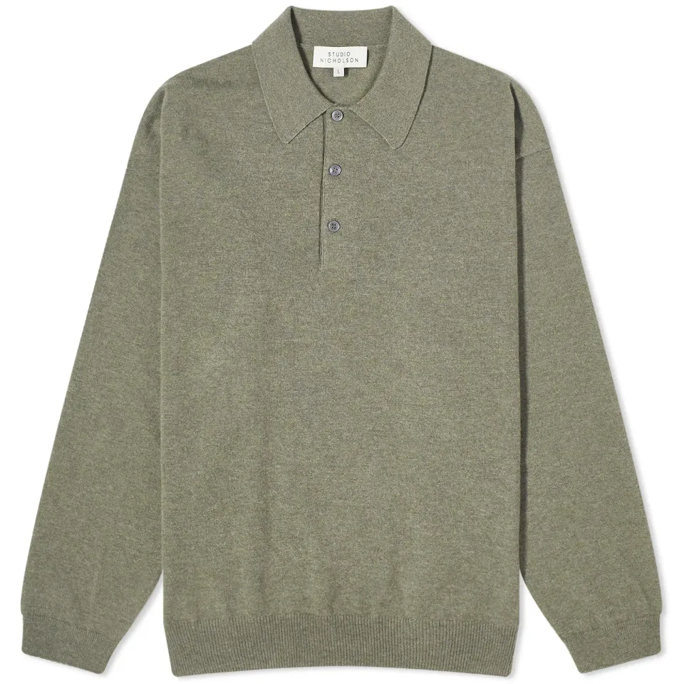 Noe Long Sleeve Knit Polo