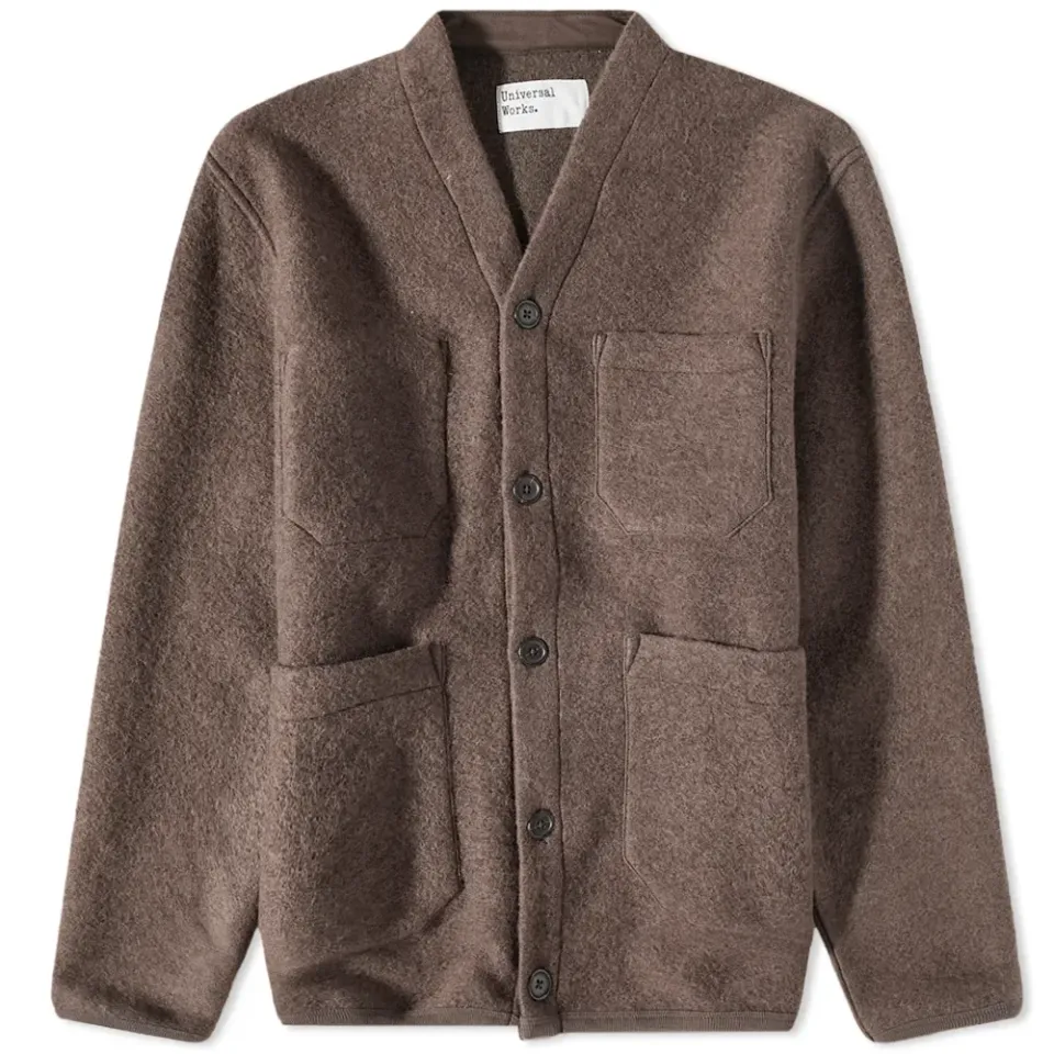 Wool Fleece Cardigan