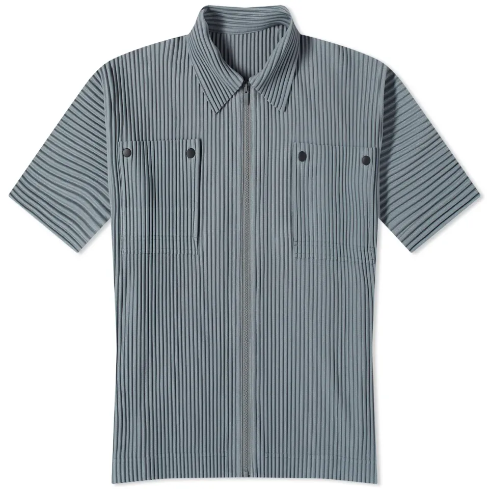 Pleated Patch Pocket Shirt
