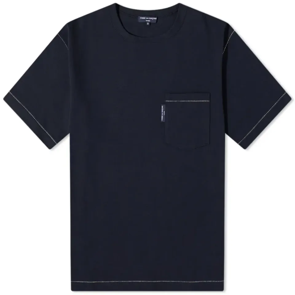 Contrast Stitch Pocket Logo T-Shirt