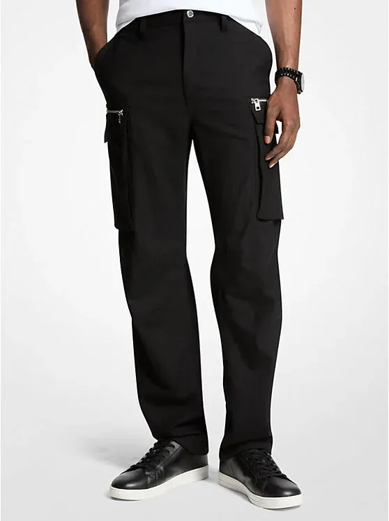 Stretch Wool Cargo Pants