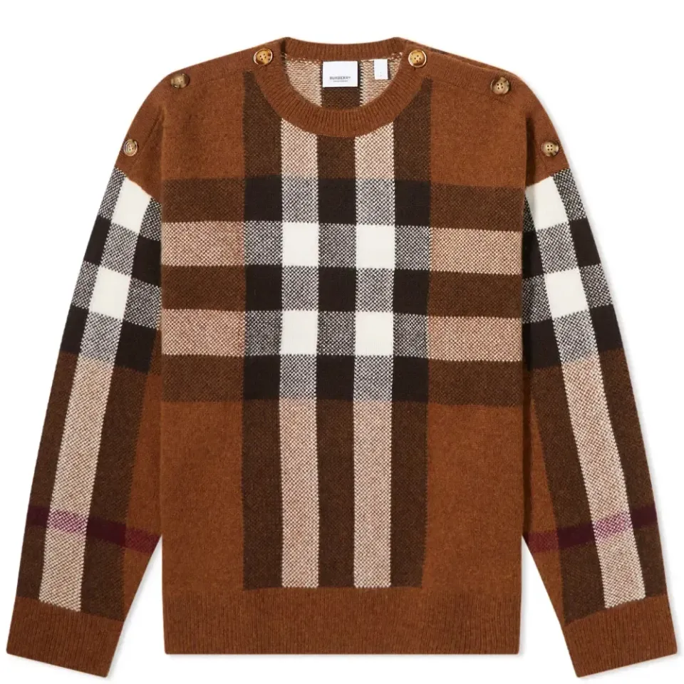Checked Cashmere Jumper