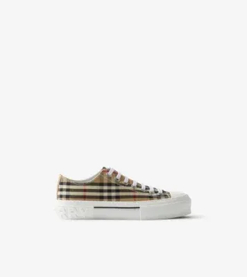 Check Sneakers in Archive beige