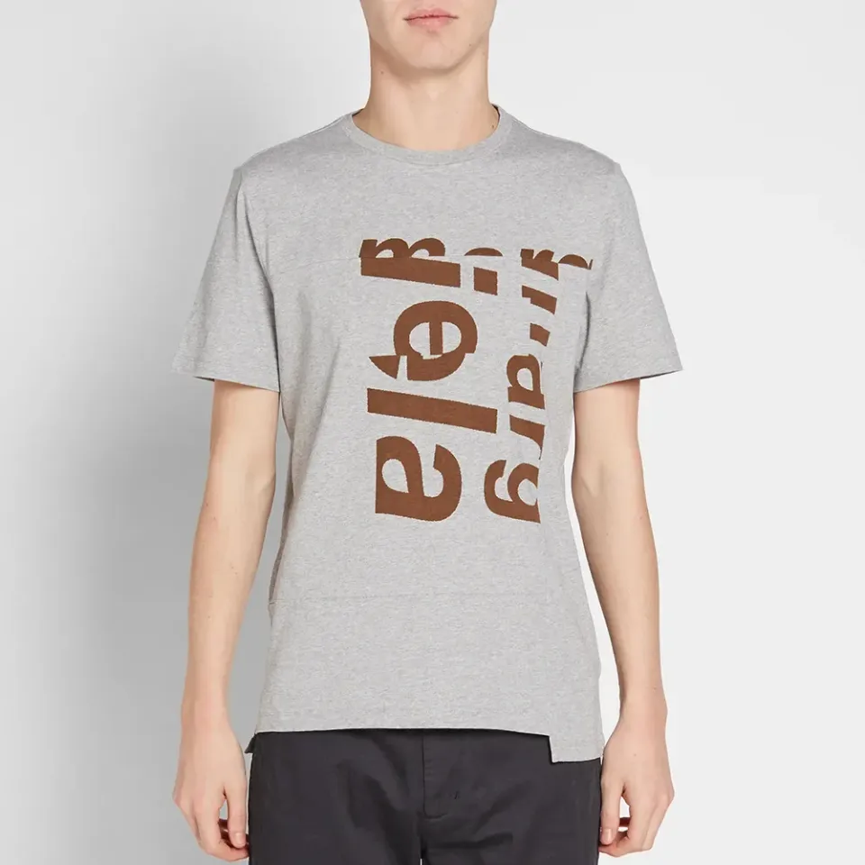 10 Cut & Sew Tonal Logo Tee