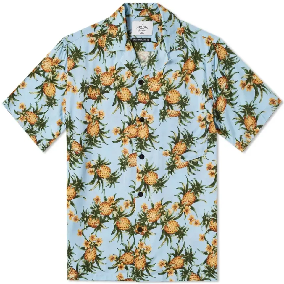 Short Sleeve Ananas Vacation Shirt