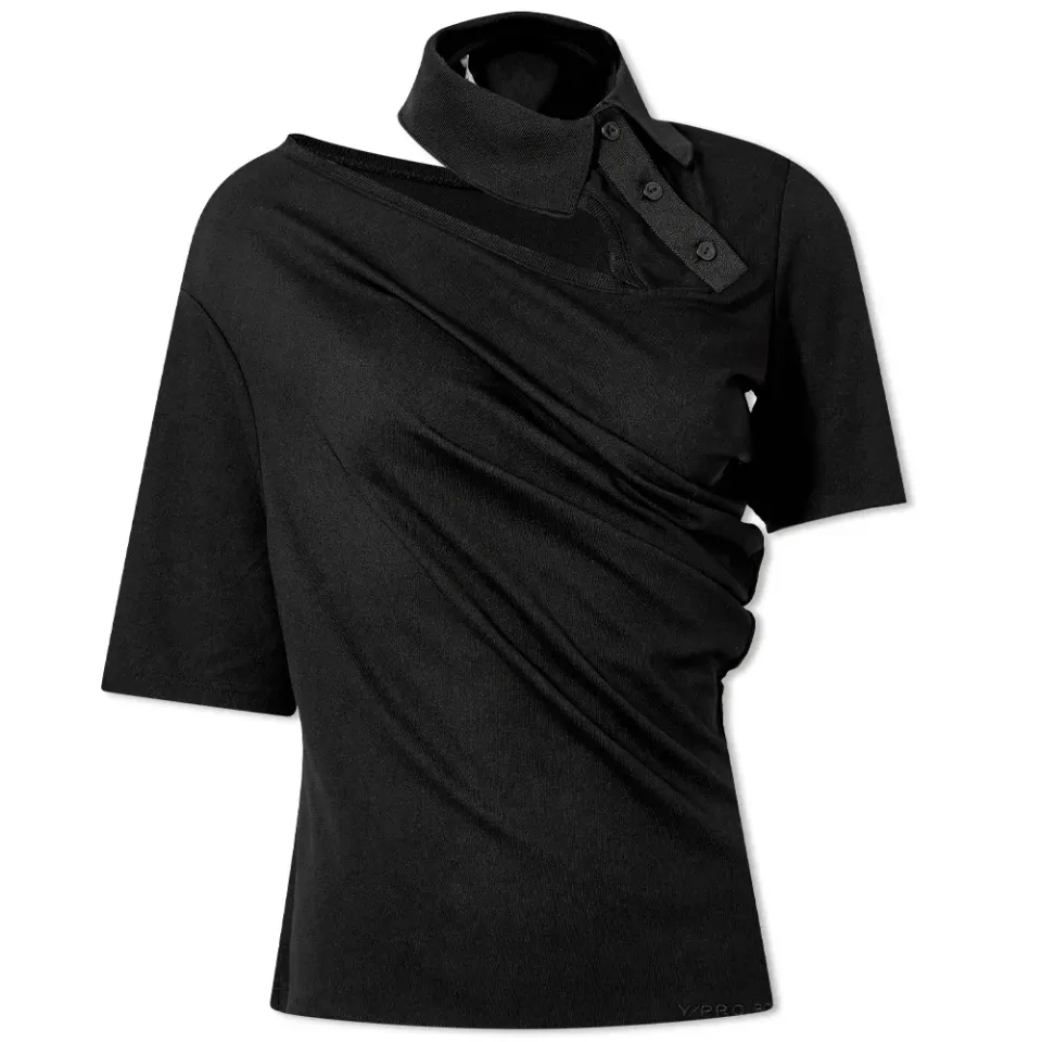 Twisted Double Collar Polo