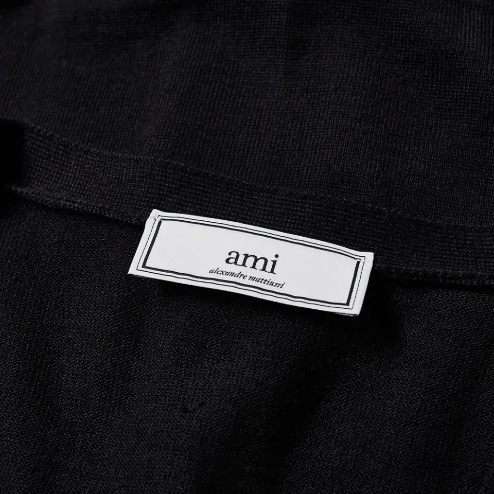 AMI Wolf Patch Cardigan