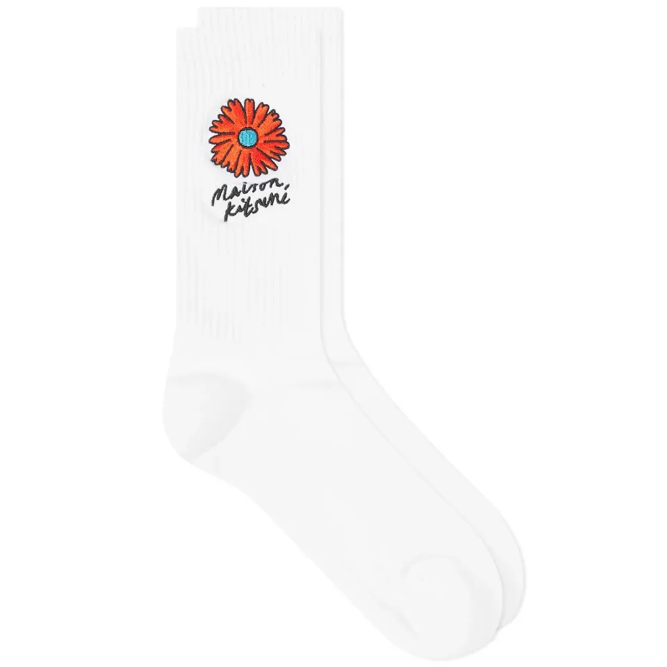 Floating Flower Sporty Socks