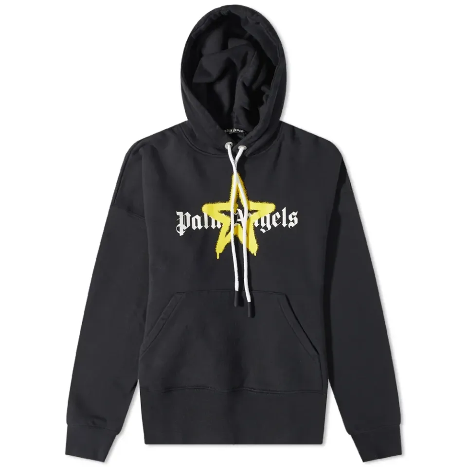 Star Sprayed Logo Popover Hoodie