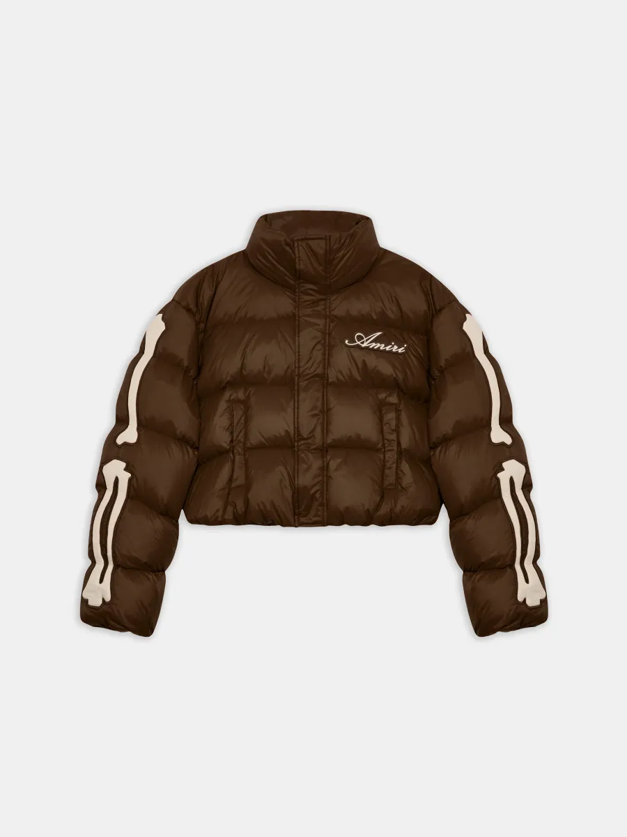 WOMEN - WOMEN'S BONES CROPPED DOWN JACKET - Dark Brown