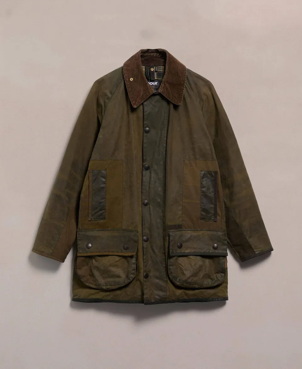 Re-loved Men's Beaufort Waxed Jacket - Size 36
