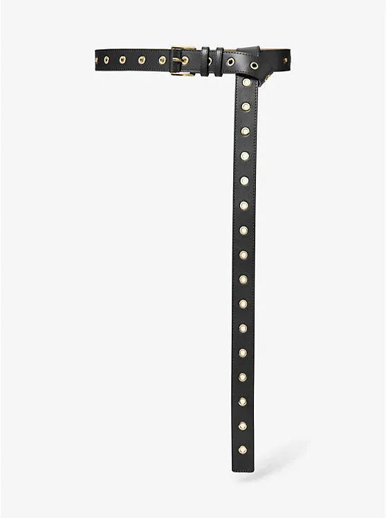 Grommeted Leather Belt