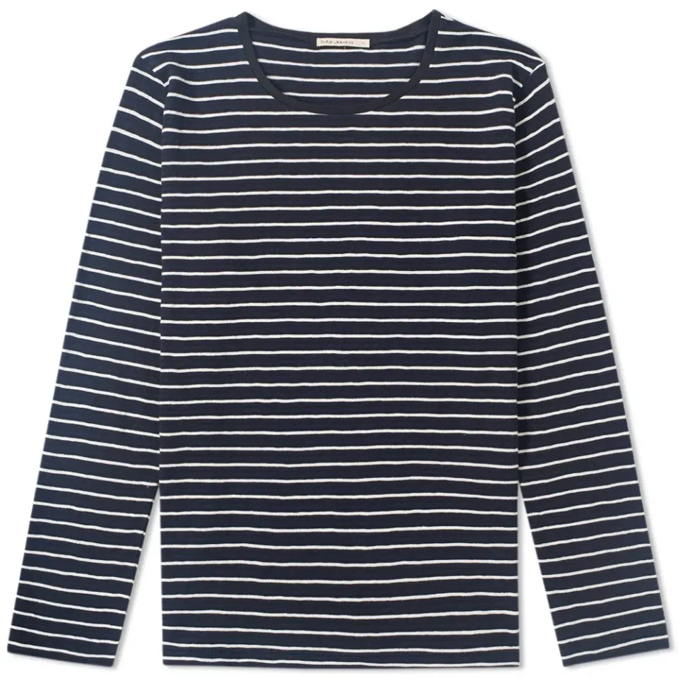 Nudie Long Sleeve Ovrar Stripe Tee