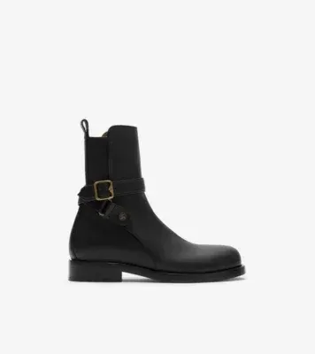 Leather Ledger Jodphur Boots​​ in Black