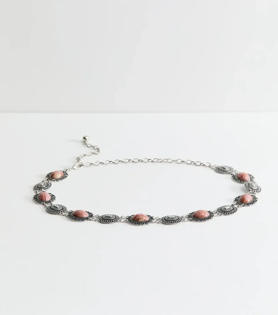 Silver Western Disc Chain Belt