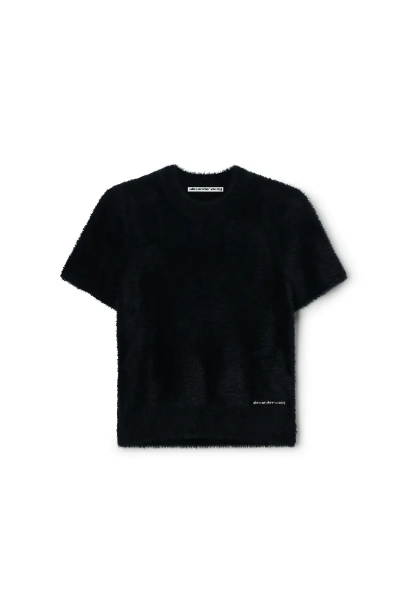 TEXTURED CHENILLE CREWNECK PULLOVER