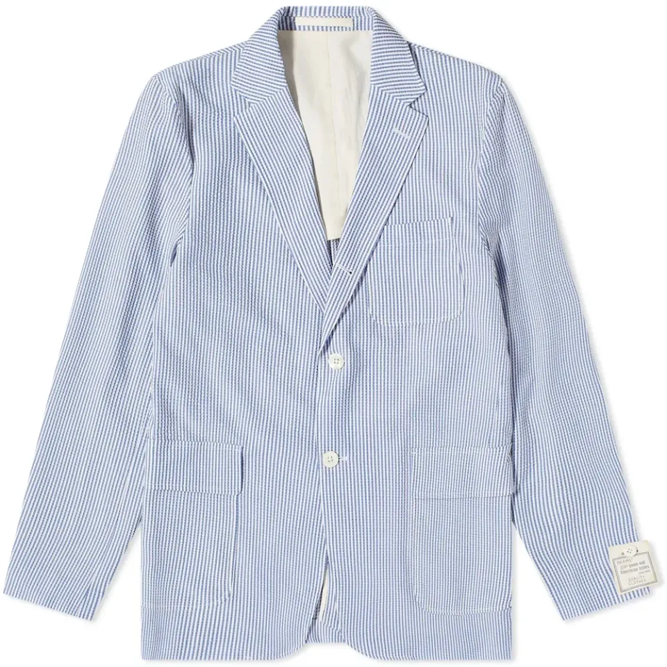 3 Button Seersucker Blazer