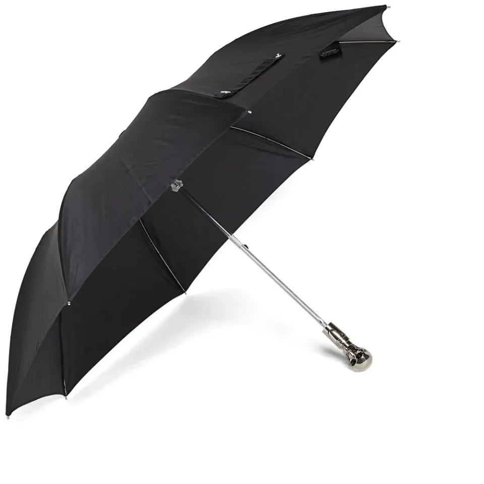 Silver Skull Foldable Umbrella