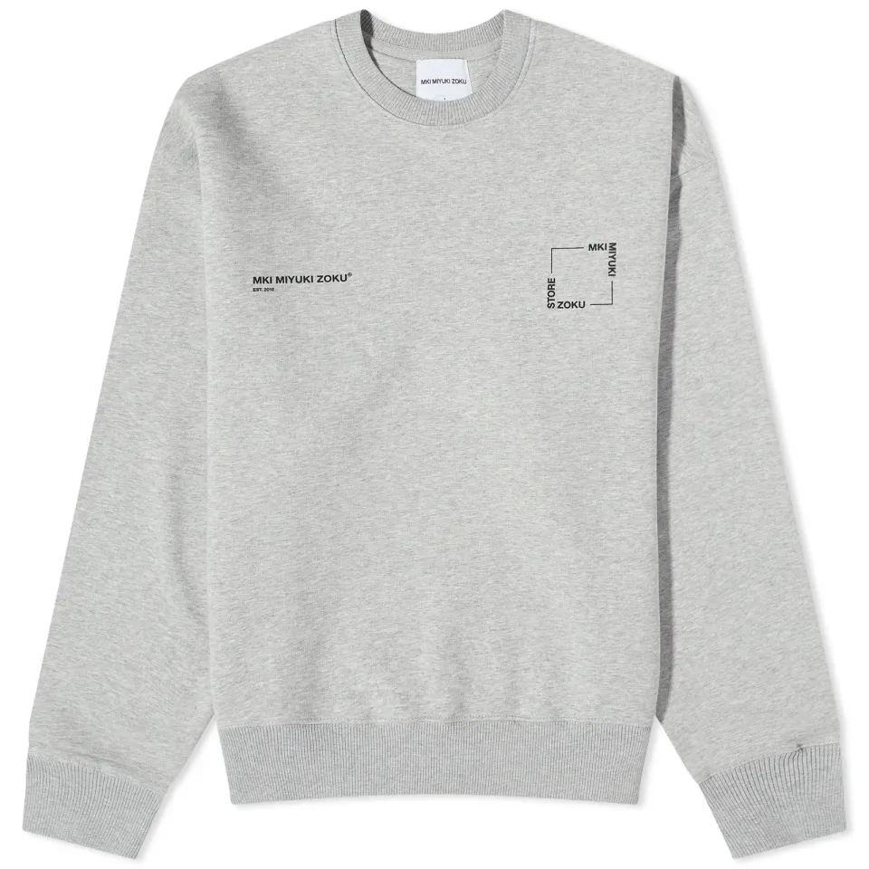 Square Logo Crew Sweatshirt