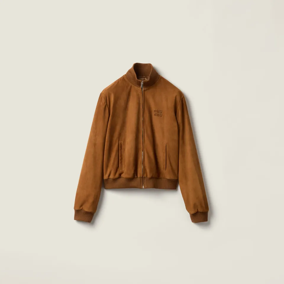 Waxed suede jacket