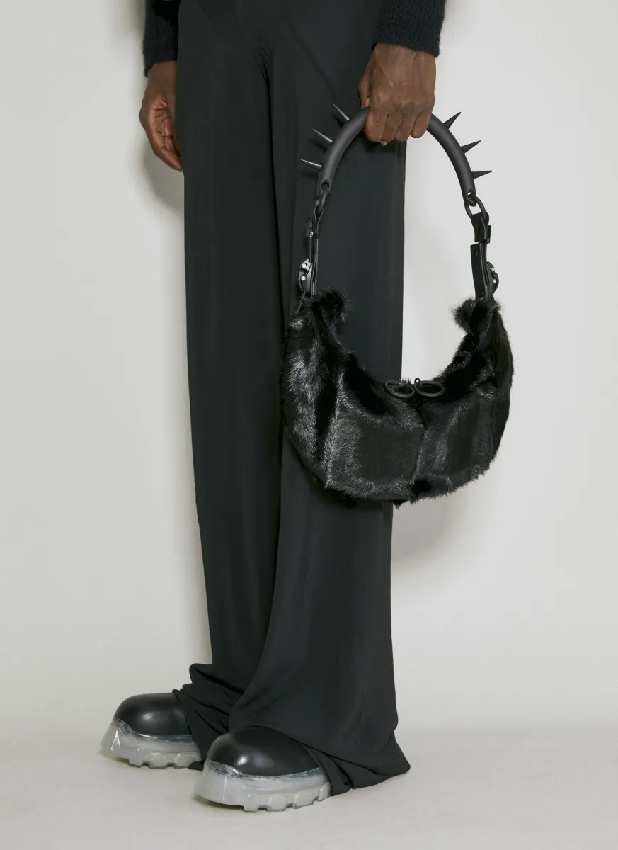 Half Moon Spike Shoulder Bag