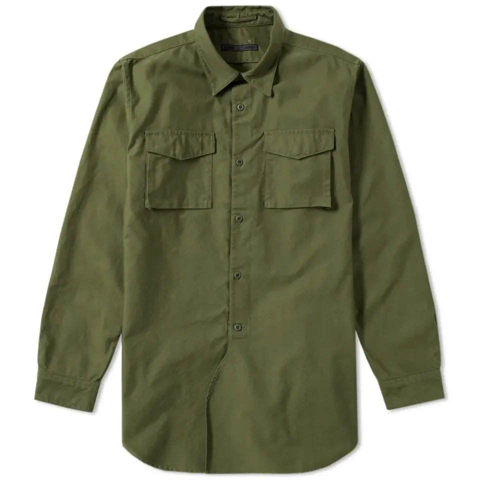SOPHNET. Military Pocket Long Shirt