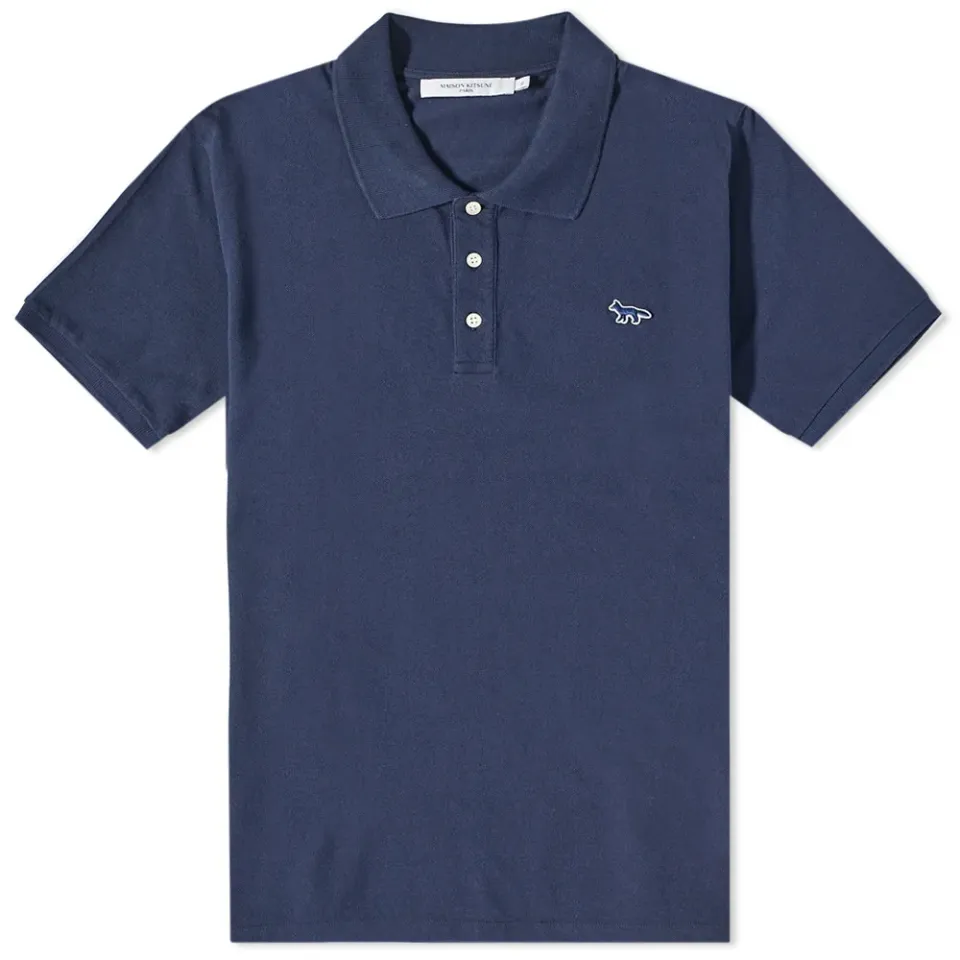Navy Fox Patch Classic Polo