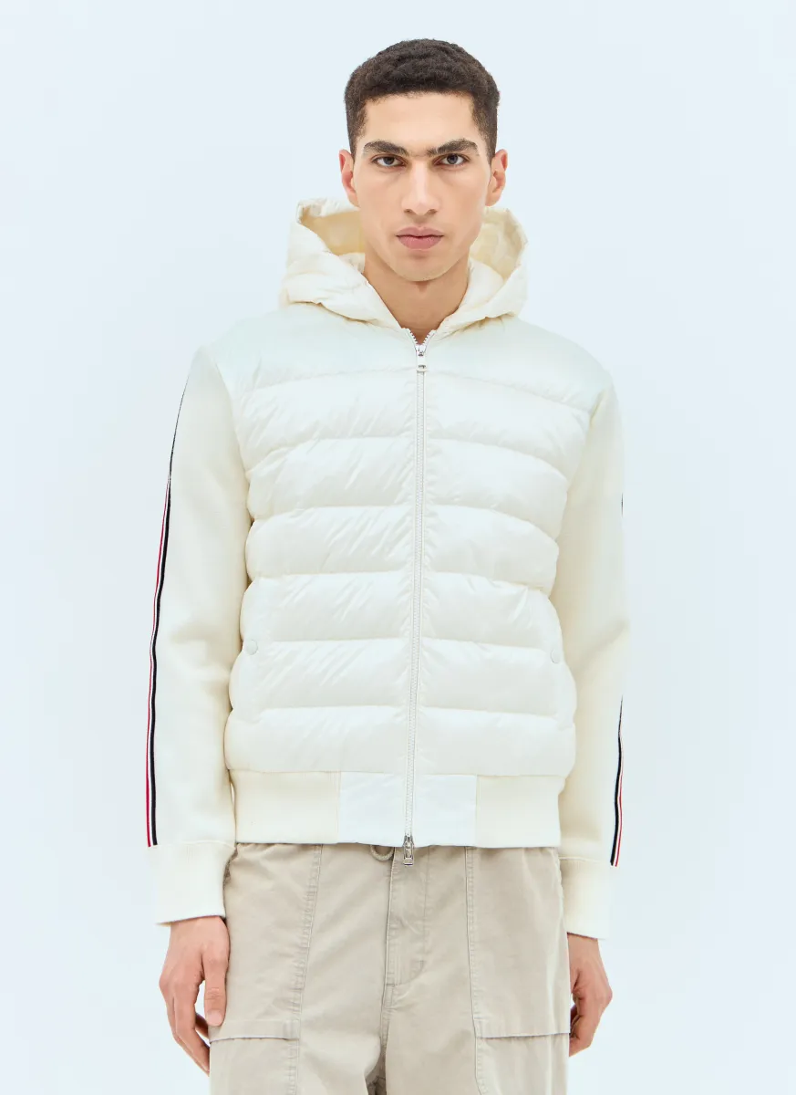 Padded Zip-Up Cardigan