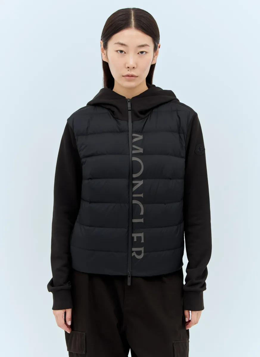 Padded Zip-Up Cardigan