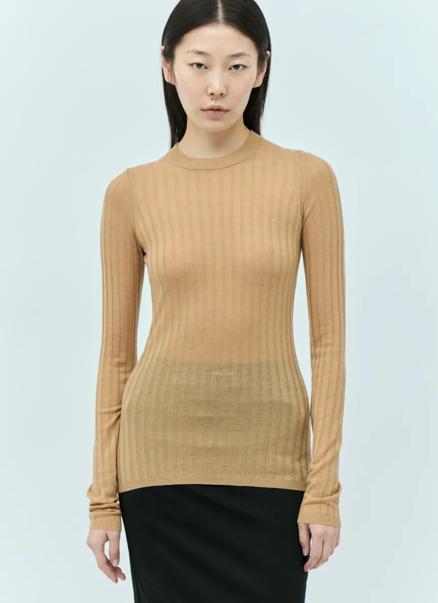 Ribbed Wool Sweater