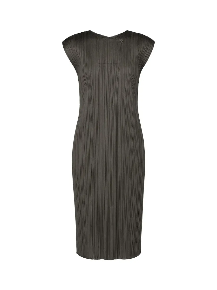 Pleats Please Monthly Colors June Dress Charcoal