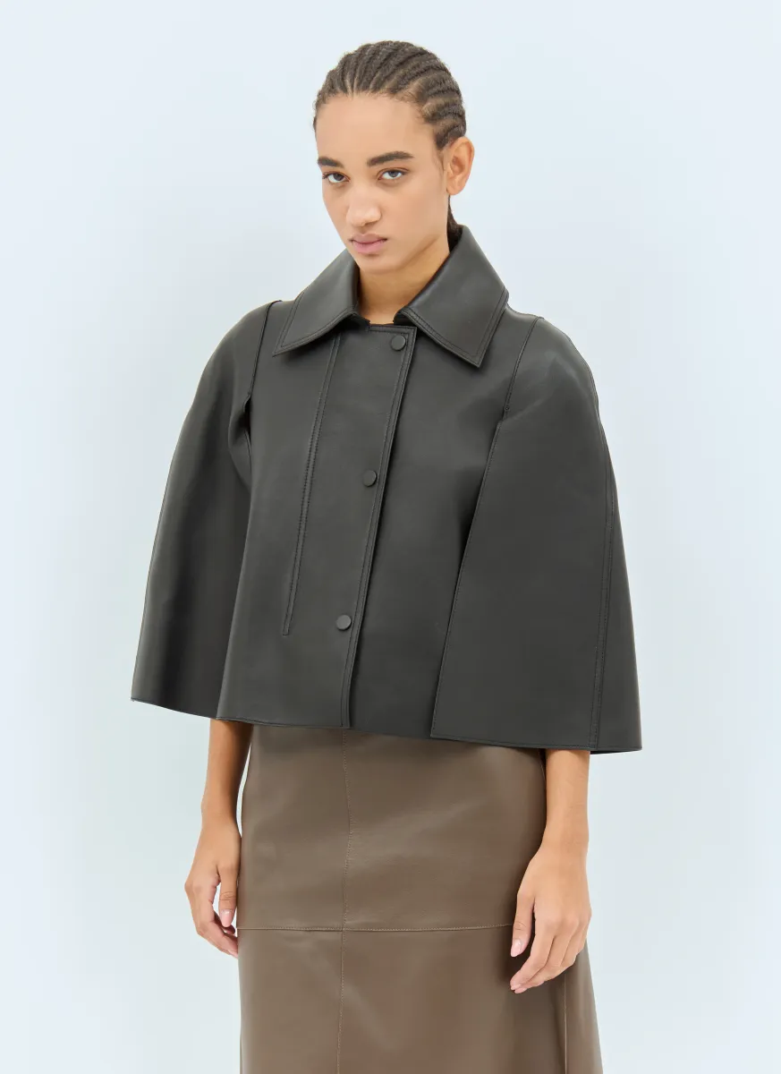 Double Leather Cape