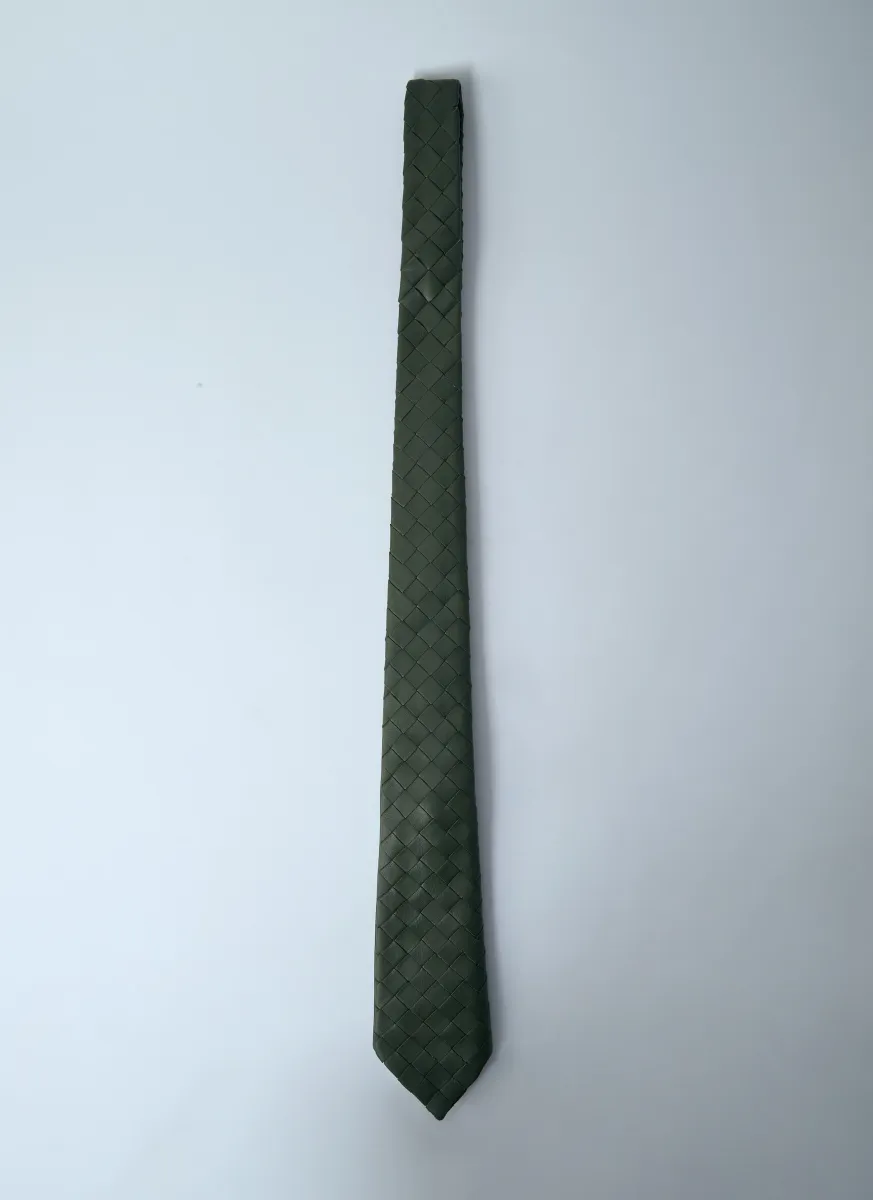 Braided Leather Tie