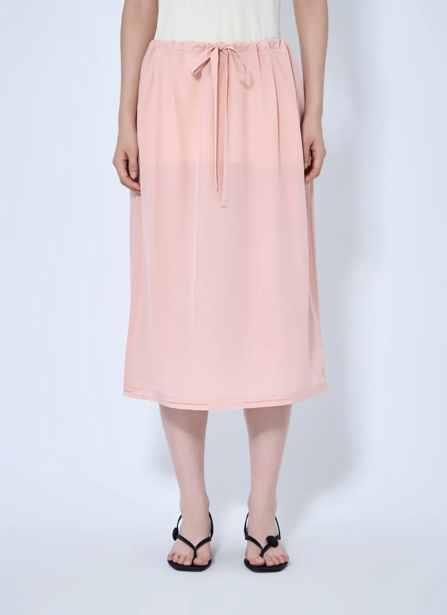 Fluid Silk Skirt